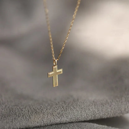 Cross Pendant Gold Chain Necklace