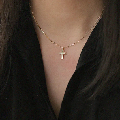 Cross Pendant Gold Chain Necklace